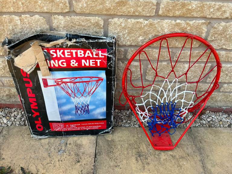 Olympus Steel Basketball Ring & Net – Good Condition