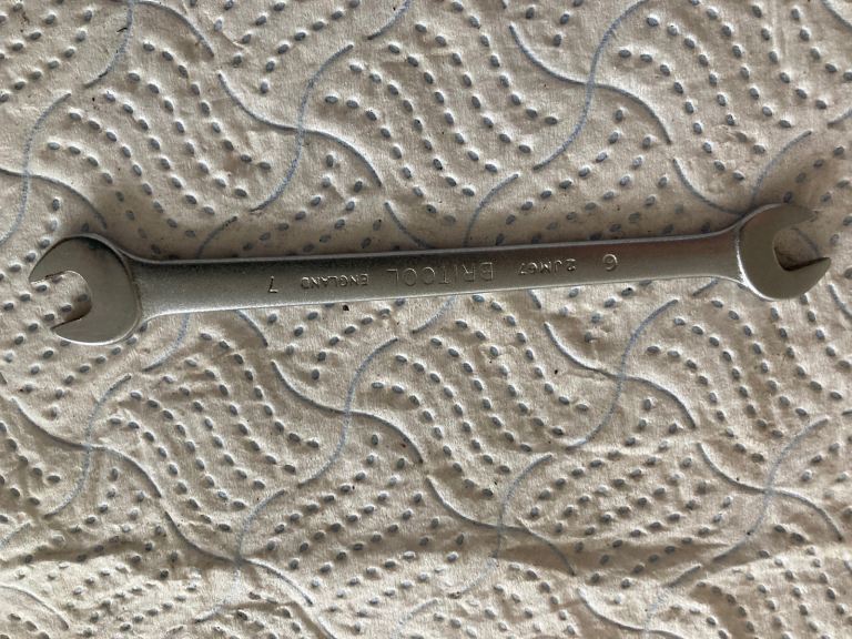 BRITOOL 7 - 6mm double opened spanner 