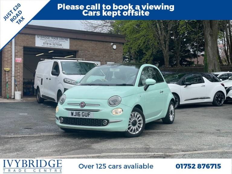 2016 16 FIAT 500 0.9 TWINAIR LOUNGE HATCHBACK 3DR PETROL MANUAL EURO 6 (S/S) (85