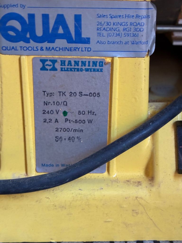 Hanning Elektro-Werke TK 20 S-005 Table Saw