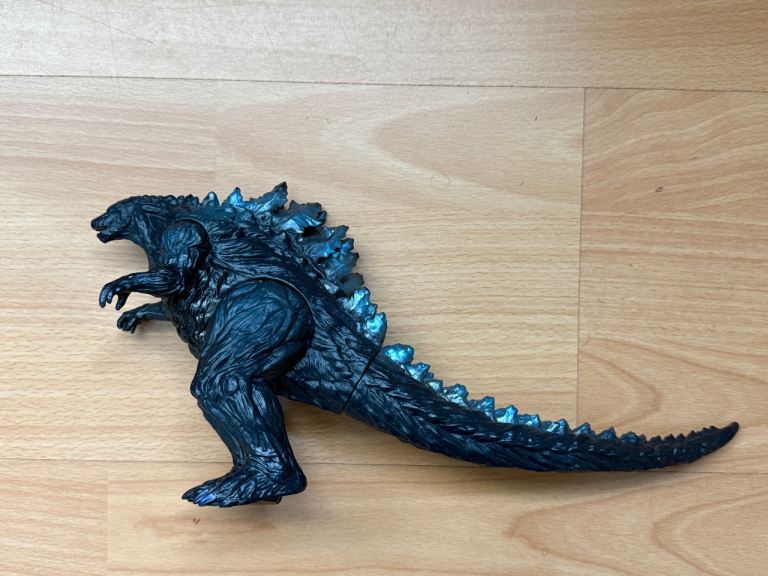 Godzilla Vinyl Figure with blue spikes