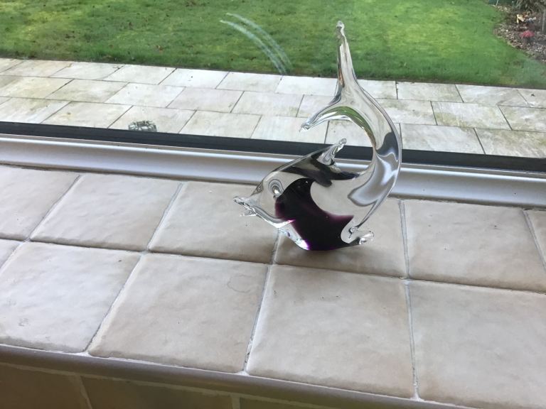 Hand blown Murano glass fish