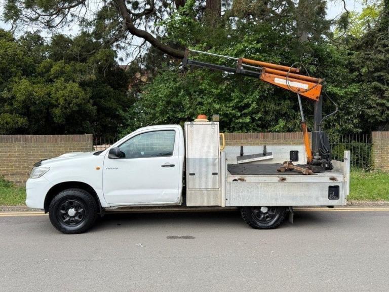 2013 62 TOYOTA HI-LUX 2.5 D-4D HL2 144BHP SINGLE CAB 4X4 DROPSIDE WITH CRAIN/HOI