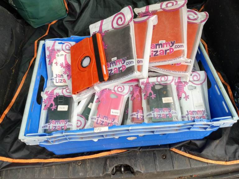 JOB LOT OF OVER 50 PHONE AND I PAD CASES AND COVERS NEW UN OPENED
