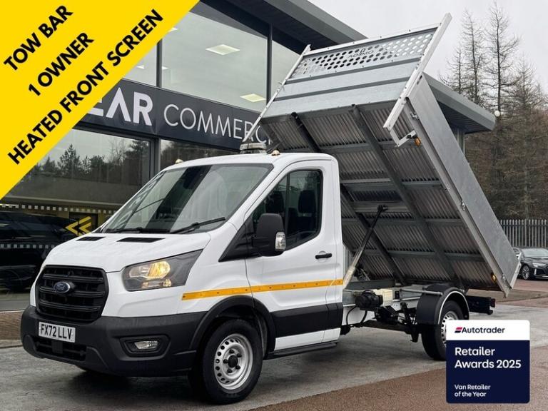 2022 Ford Transit 2.0 350 EcoBlue Leader 130PS L2 FWD Tipper with Air Con, Heated Front Scree Tip...
