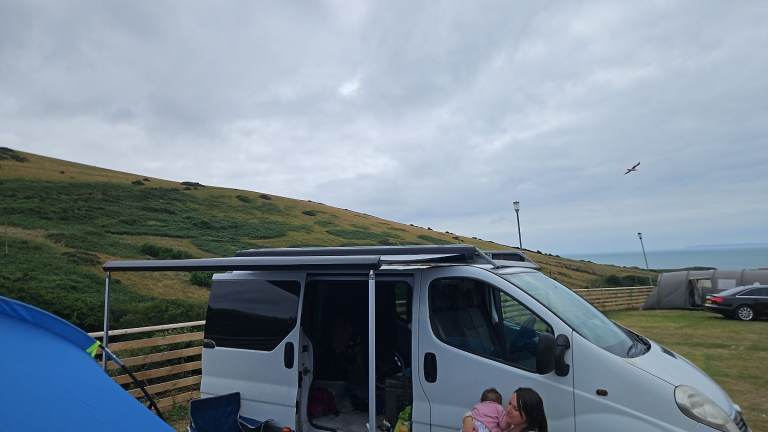 Camper van awning.