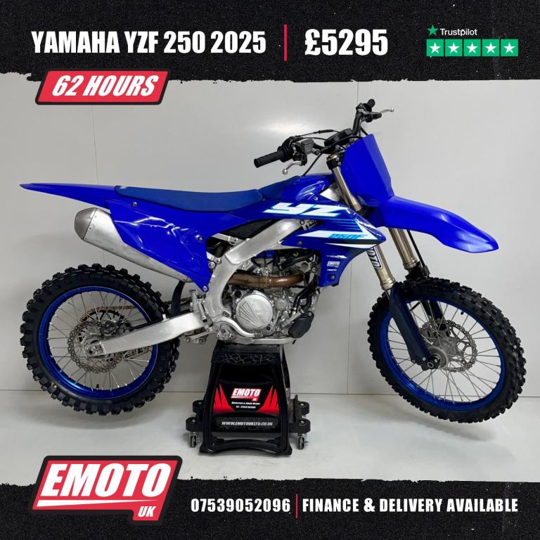 YAMAHA YZF 250 2025 Motocross Bike 250cc 62 Hrs @EmotoUK - Finance Available