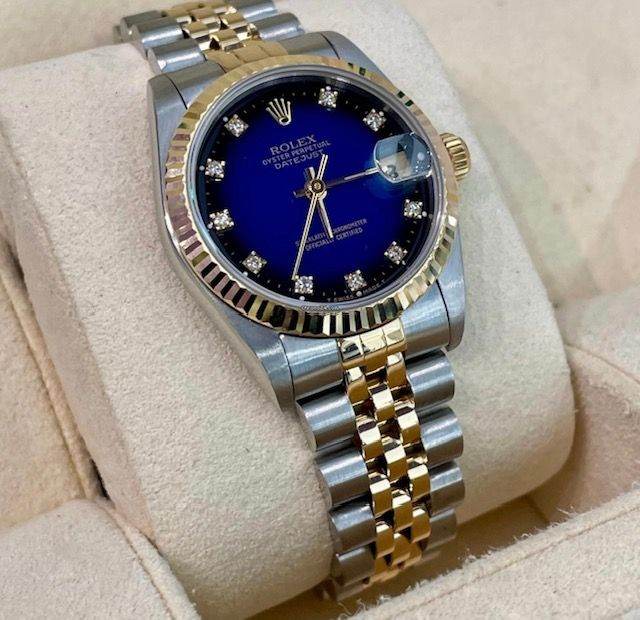 ROLEX LADIES 31MM MIDSIZE BOX AND CERTIFICATES