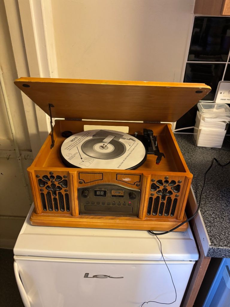 image for Record player and radio