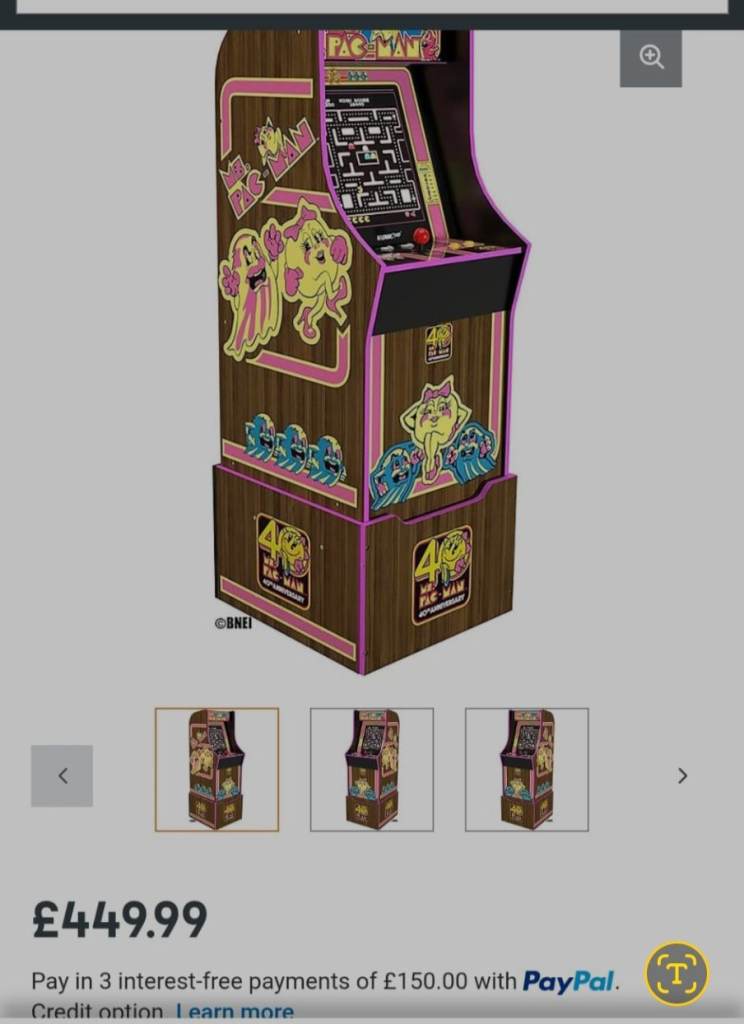 Arcade1up Ms. Pac-Man 40th Anniversary 10-in-1 Cabinet - Like New!