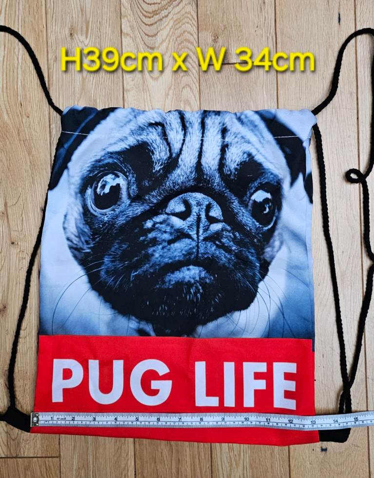 Pug Life Draw String Bag 