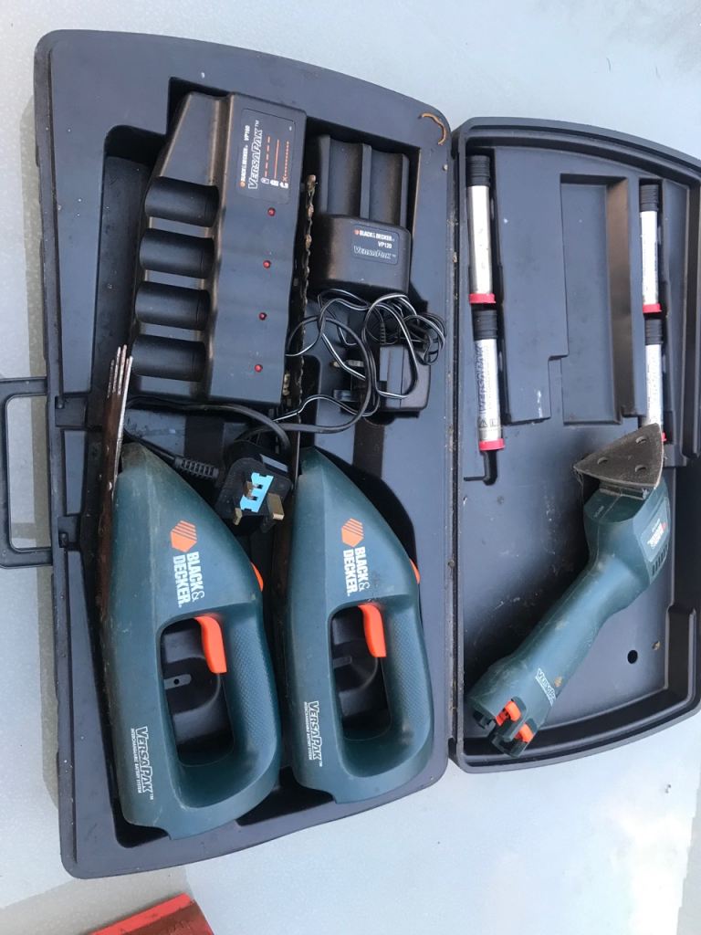 Black and Decker mini hedge trimmer/grass trimmer and sander