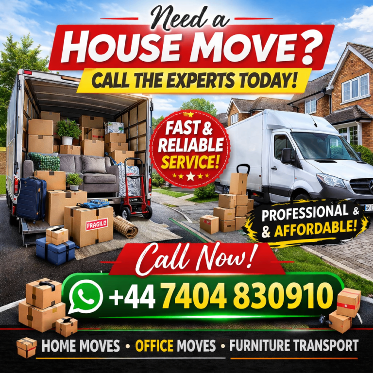 House Move London | Large Luton Van | Fast & Reliable Service | Call Now