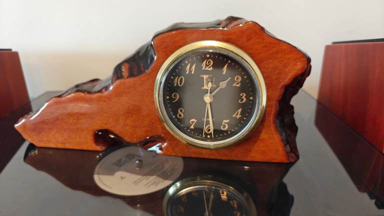 Hand made Natural Wood Creations desk clock