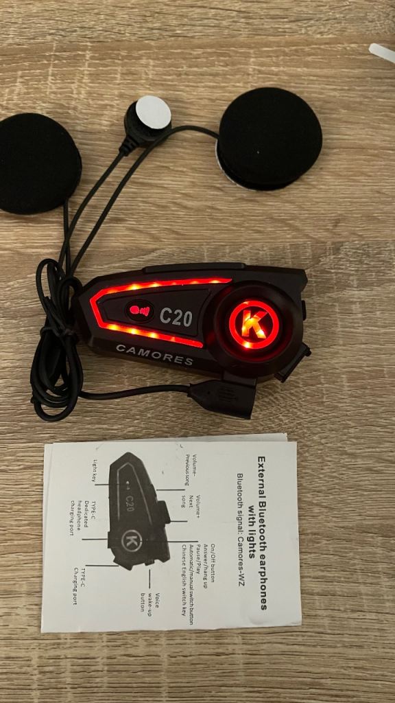 Helmet Bluetooth headset x2