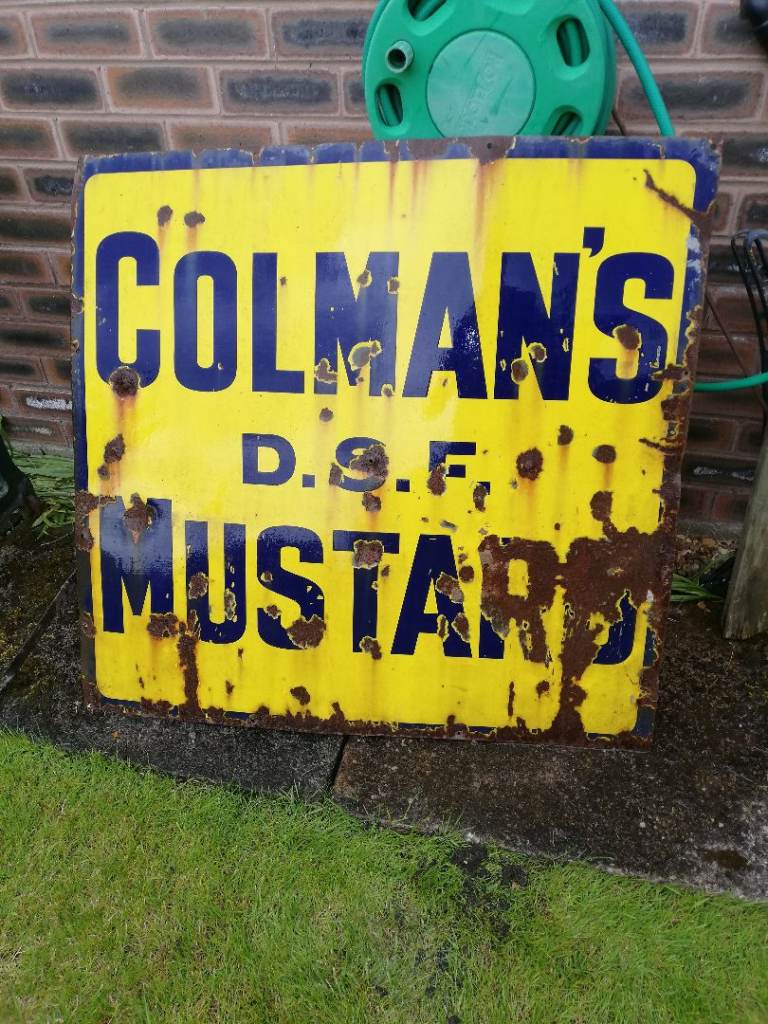 Coleman's mustard sign