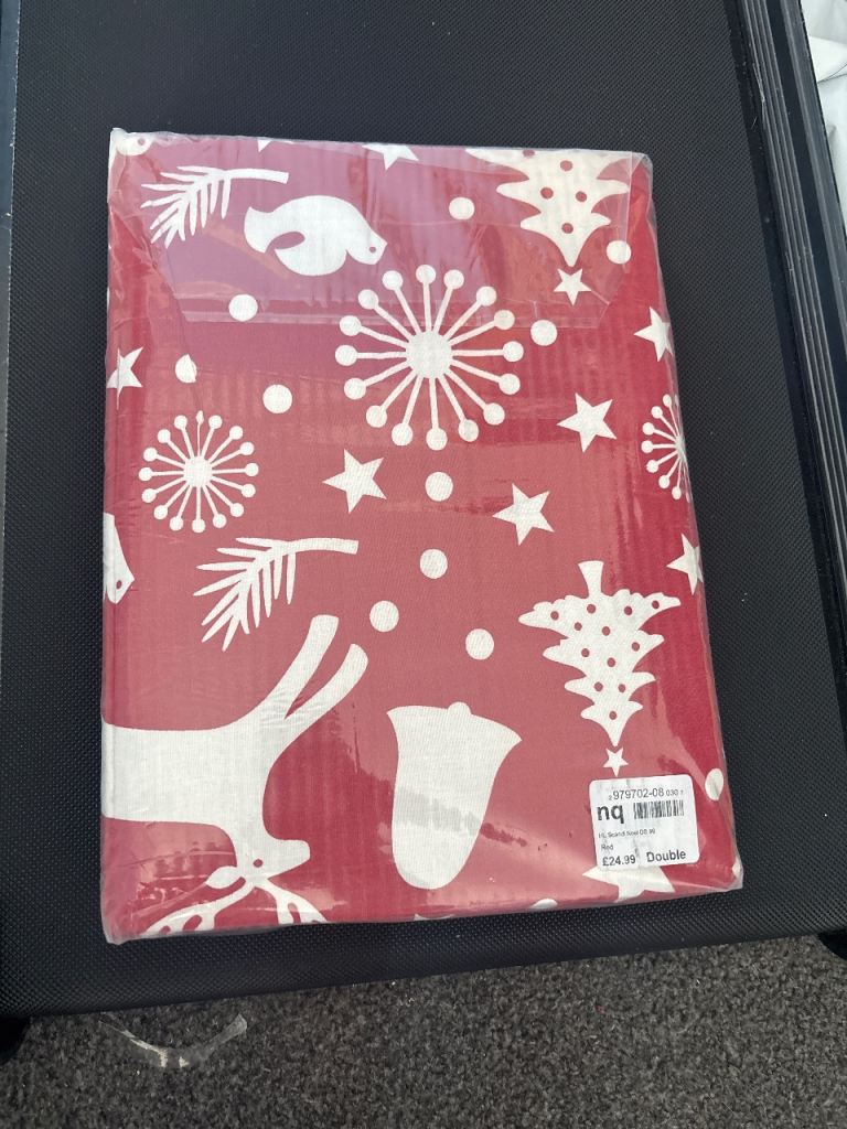 Christmas Double Duvet Set - New