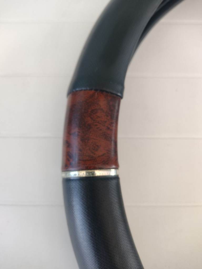 As New! Two Tone Vinyl Steering Wheel Cover. The outer diameter is 15 inches. See the details below!