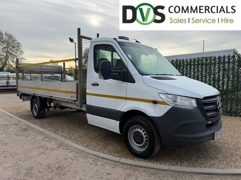 2022 Mercedes-Benz Sprinter 315 CDI Progressive L3 LWB DROPSIDE TAIL LIFT - WHITE Dropside Diesel...