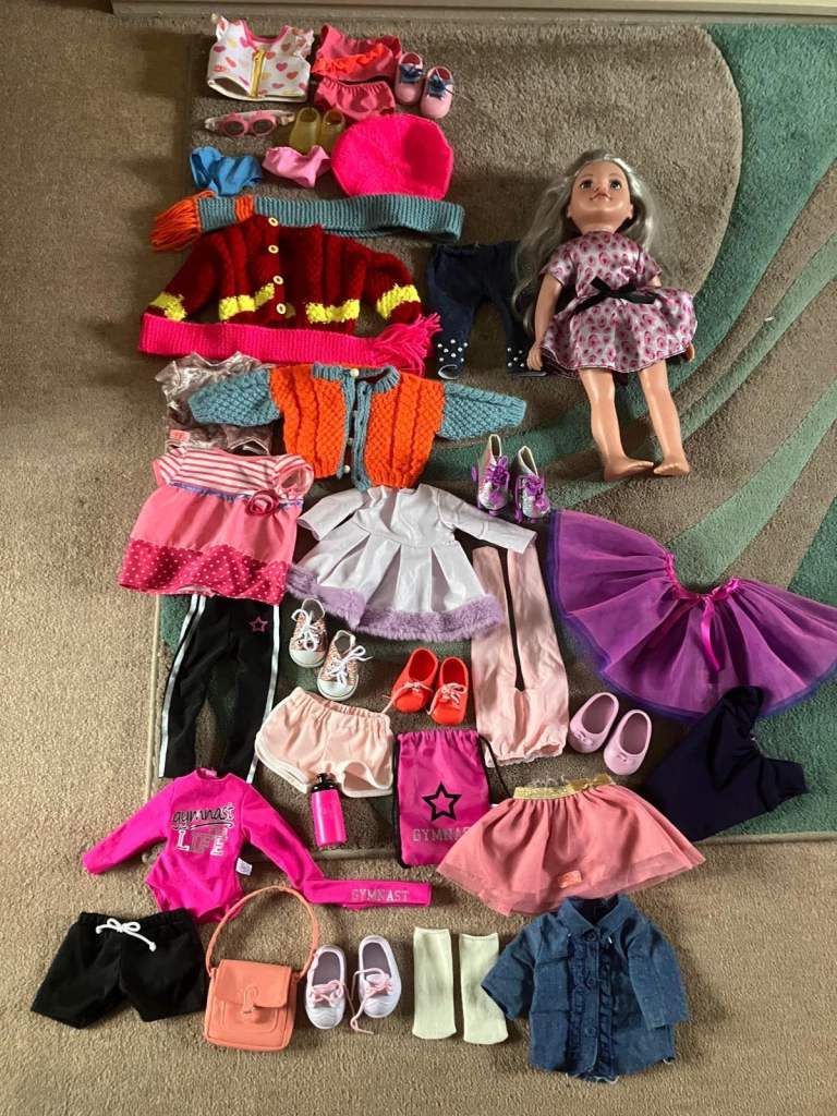 Our Generation of doll and dolls clothes - large bundle