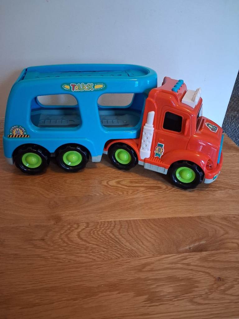 Kids' Toy Truck and Trailer – Good Condition