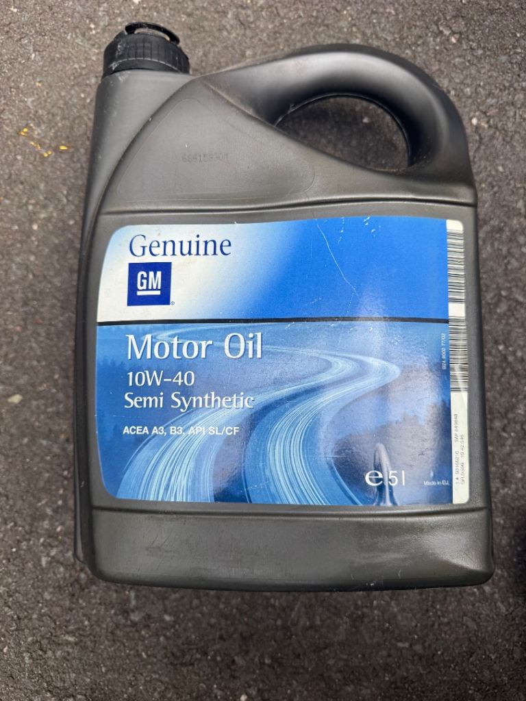 Genuine gm semi synthetic motor oil 5 litres 