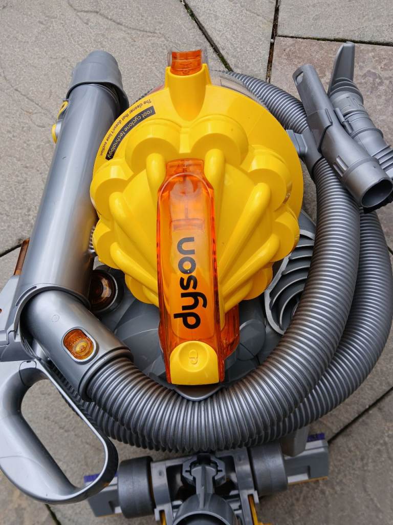 Dyson Cylinder Vacuum Cleaner - Yellow & Grey, Good Condition