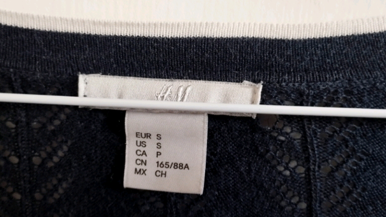 Navy see through Knit Cardigan From Primark, Size S