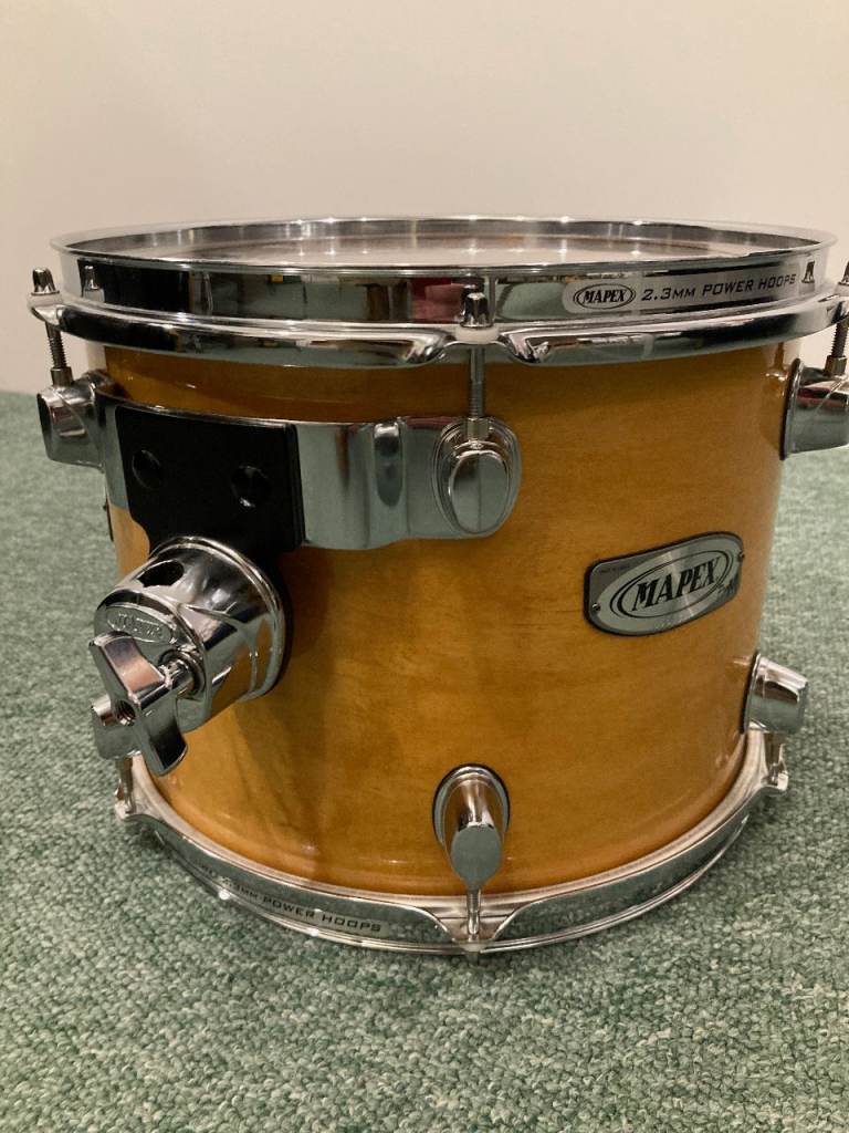 Tom tom 12 inch with case. Professional Mapex drum with GEWA protection case.