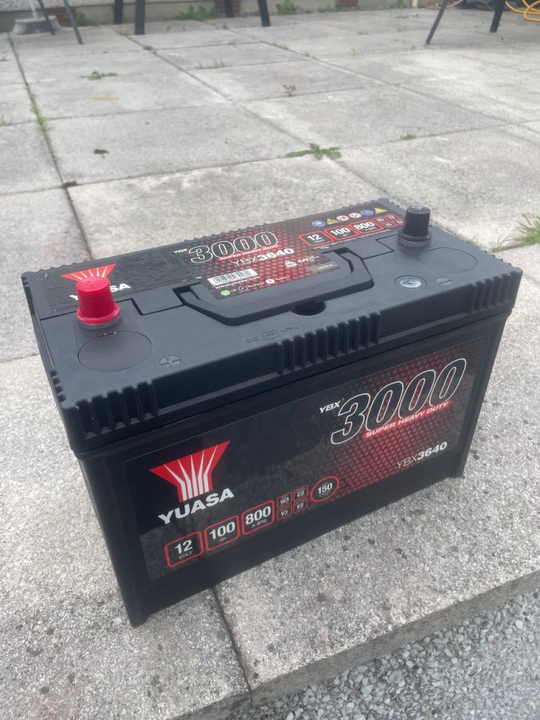 x2 YUASA YBX3000 Series Super Heavy Duty YBX 3640 Battery