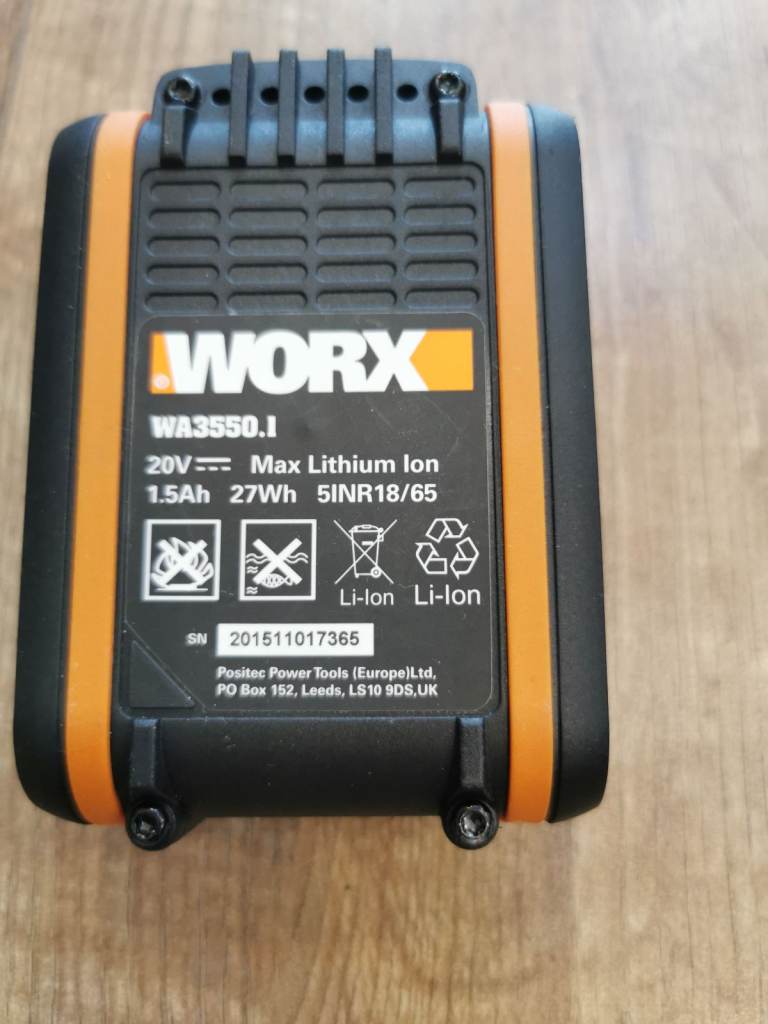 Worx 20v 1.5 A battery New