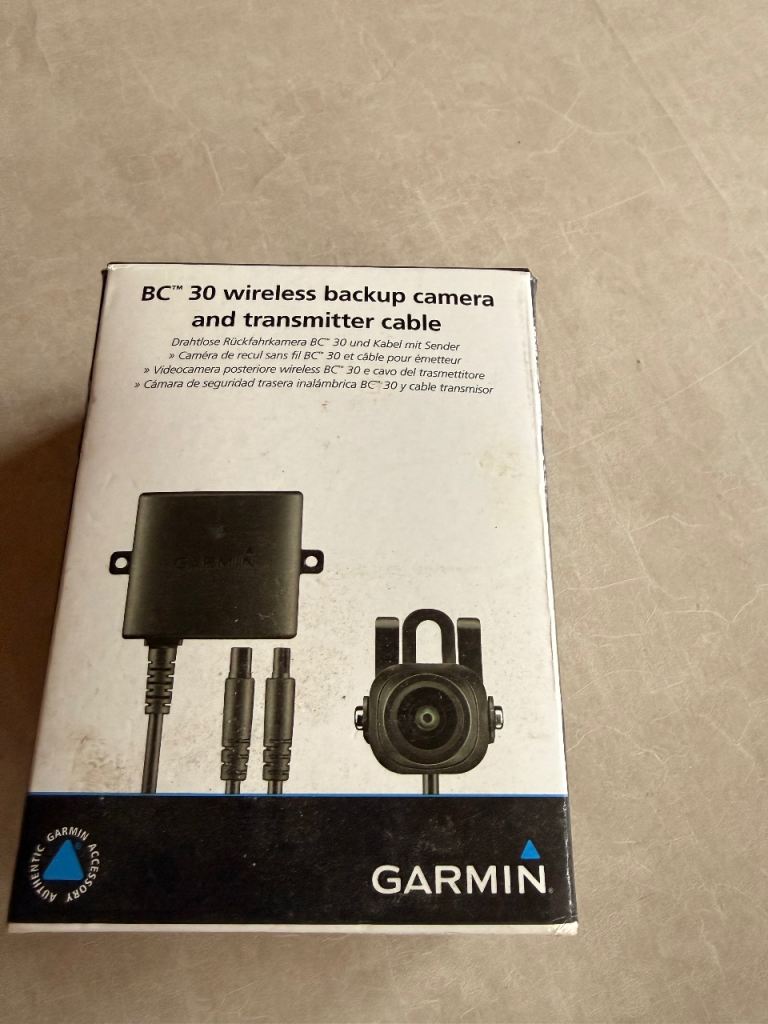 new garmin BC30 back-up camera box is a bit untidy