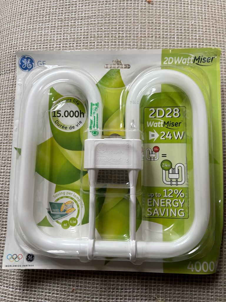 image for 28w 2d 4pin lamp bulb 