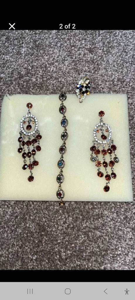 Bracelet  earrings  and ring 