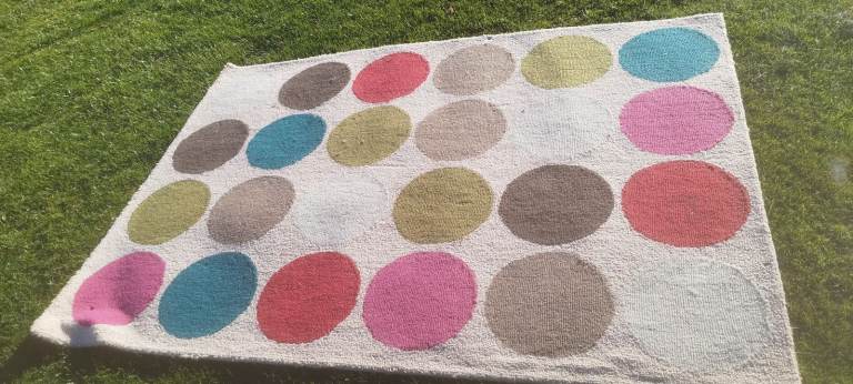 #Habitat Laine Multi-Spot Wool Rug, large# carpet # flooring #