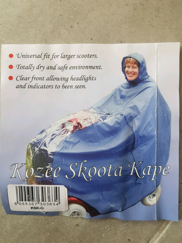 Mobility Scoooter Wet Weather Rain Cape/ Poncho