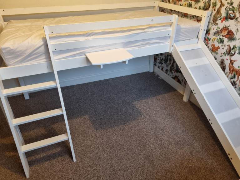 Childrens mid sleeper slide bed