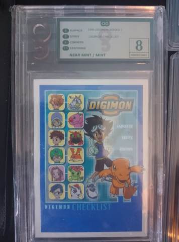 digimon card checklist Series 1 Graded 8 NM/MT Tai Agumon, £120.00 for Sale Bandai Digimon Trading Card Animated