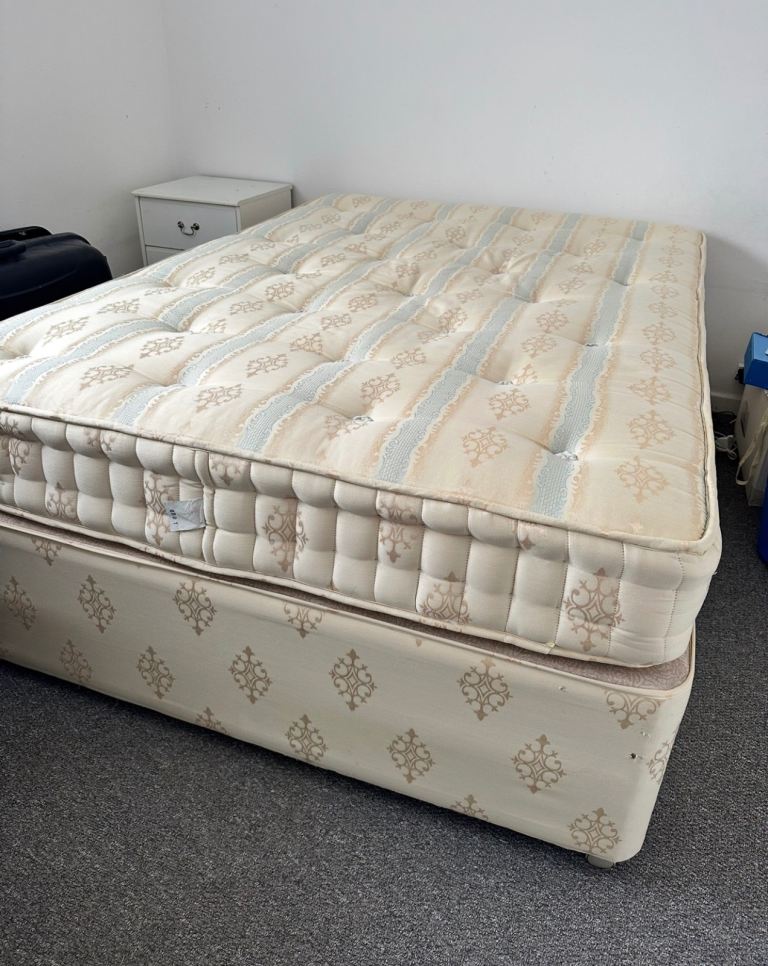 double bed with mattress