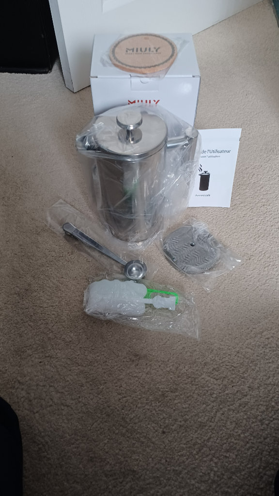 Miuly French Press Coffee & Tea Brewer unused & boxed as new RRP £24