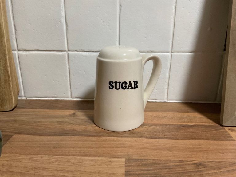 image for Vintage white sugar pourer