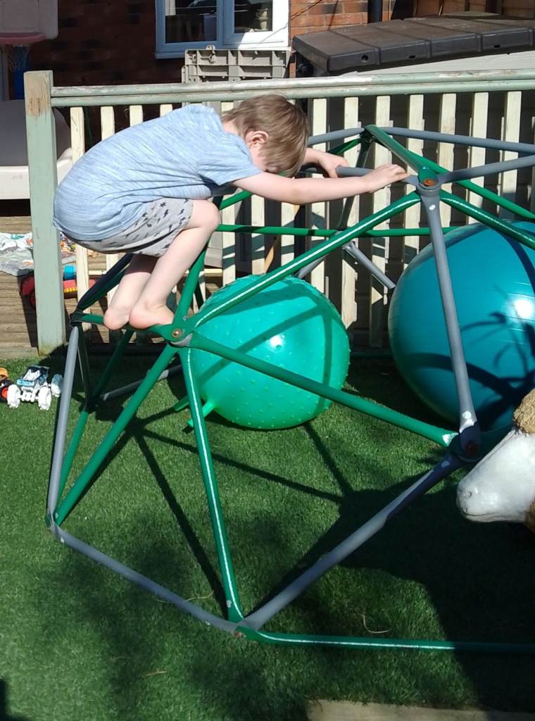Metal Outdoor Dome Climbing Frame - dismantled ready to go, full assembly instructions.