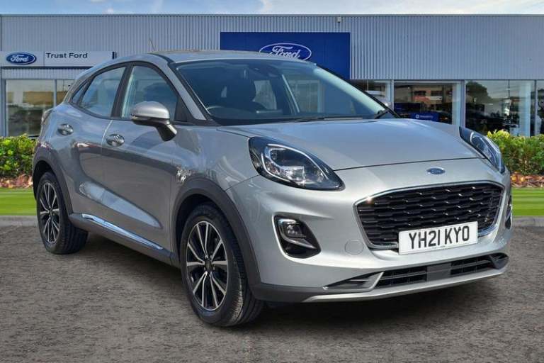 2021 Ford Puma 1.0 EcoBoost Hybrid mHEV 155 Titanium 5dr with Rear Sensors & Sat Nav Manua Hatchb...