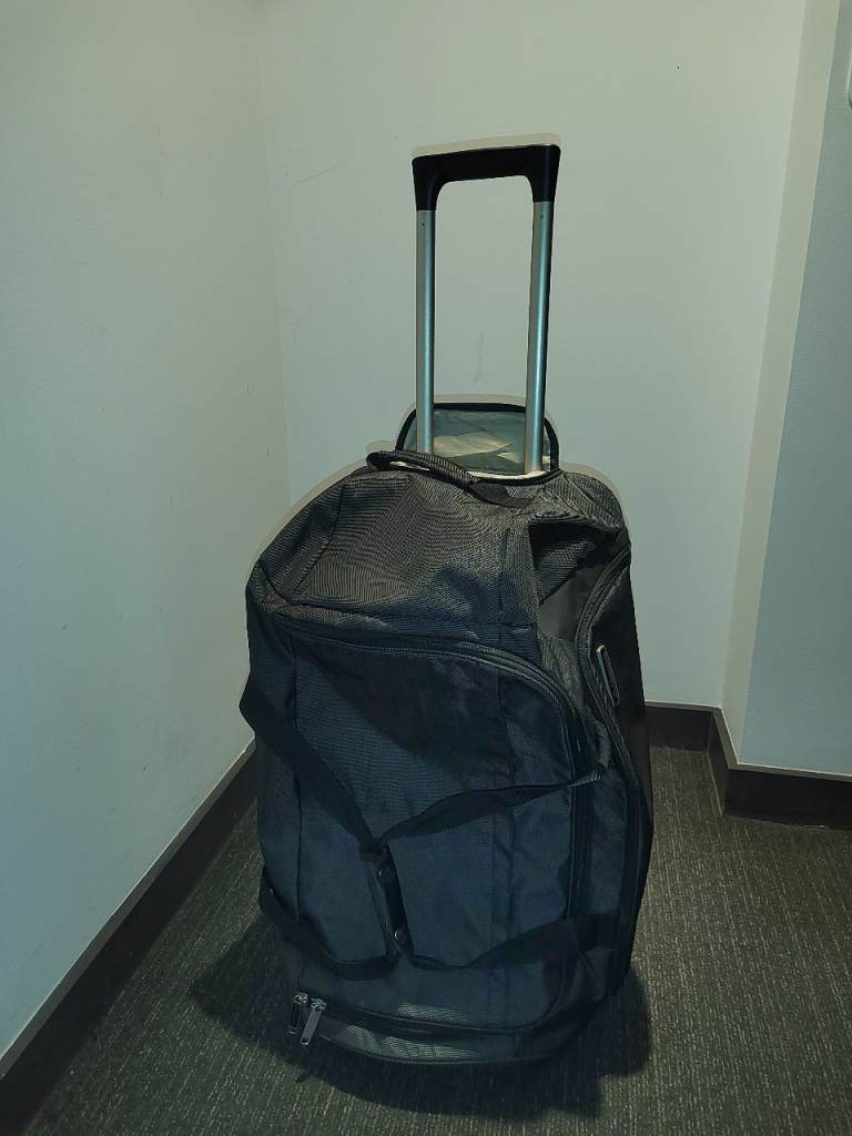 Kappa 2 Wheeled Duffle Trolley Holdall Bag - Grey