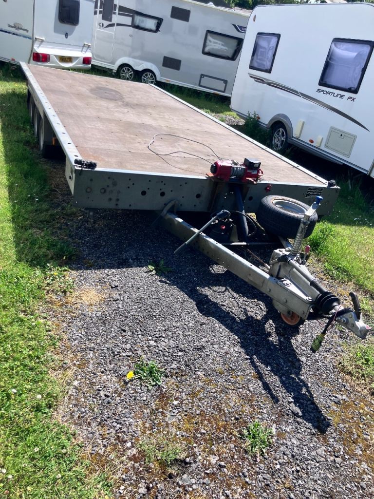 Woodford triple axle tilt bed car recovery trailer 