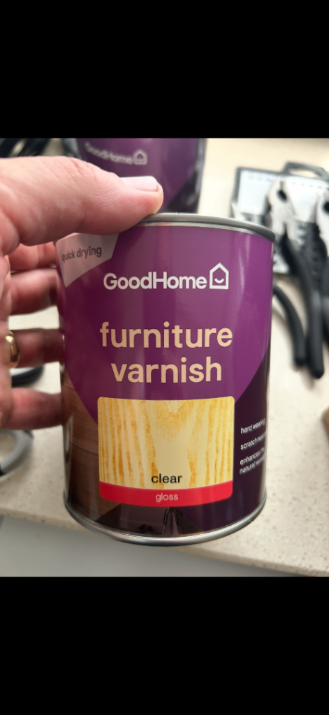 GoodHome Furniture Varnish - Clear Gloss, New