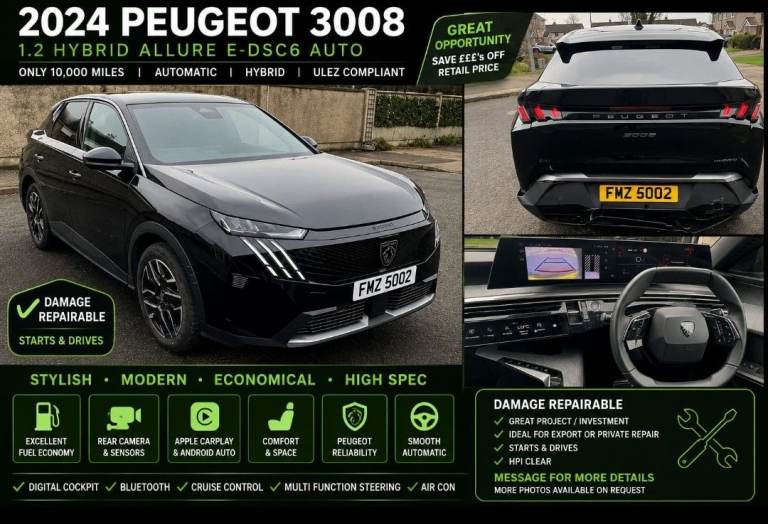 Peugeot, 3008, Hatchback, 2024, Semi-Auto, 1199 (cc), 5 doors