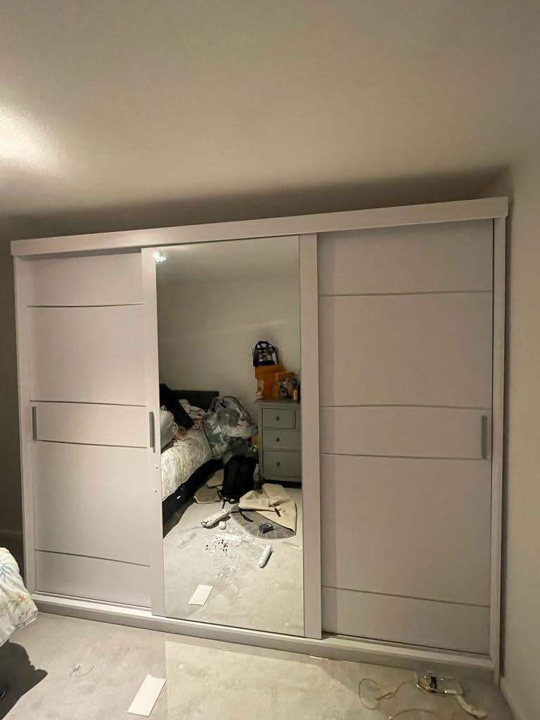 GUARANTEED PRICE- BRAND NEW 2 3 DOOR SLIDING MIRRORS TWO THREE DOOR WARDROBE