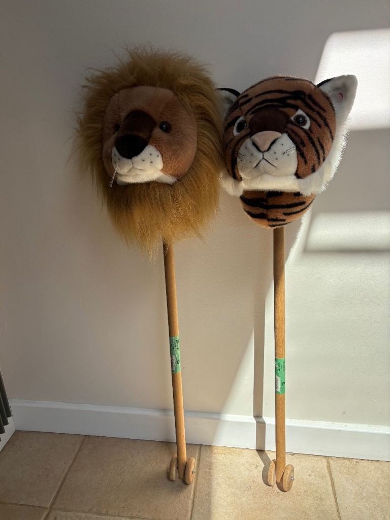 Lion and Tiger  Jungle Riders (Hobby Horse type toys)