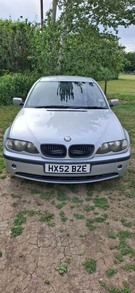 BMW 320d 2002 150bhp m47 engine MOT 29th oct 26 156k miles silver saloon FULL MOT 